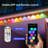 100FT Permanent Eave String Lights, RGB+IC LED Lights with App & Remote Control, 100 Scene Modes, IP67 Waterproof, Indoor Outdoor Decor Lights for Christmas, Halloween, Holiday and Daily Use-2074873616