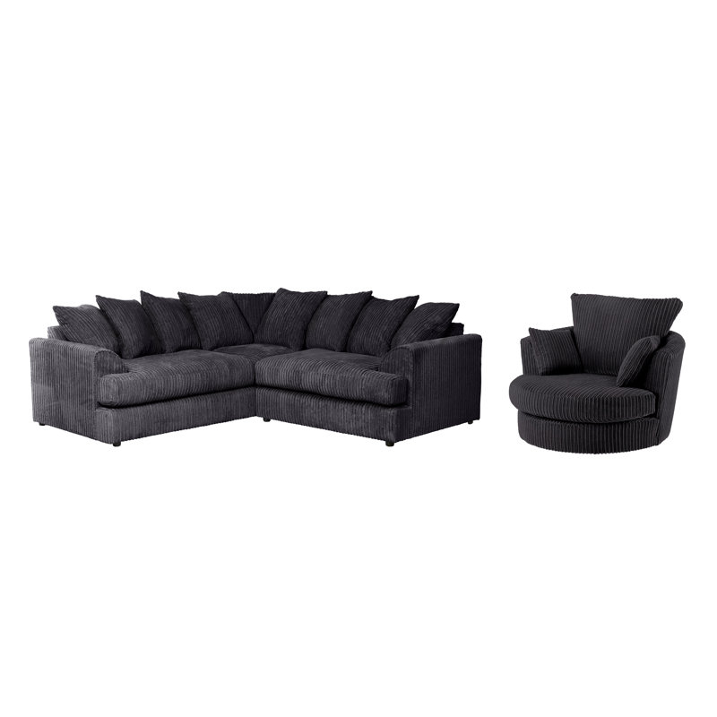 Custinne 2 - Piece Living Room Set, Black