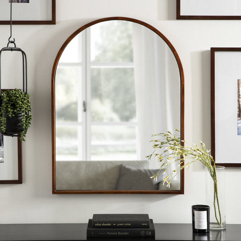Miroir Sherman, 31,5 po x 23,5 po, Noyer brun