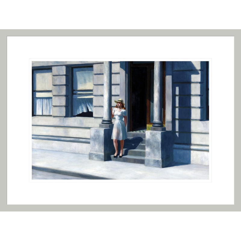«Summertime» par Edward Hopper, impression giclée sur cadre, 16.45" H x 21.75" W