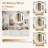 Vanity Mirror With Lights And Table Set With 3 Colour Lighting Brightness Adjustable,Dressing Table