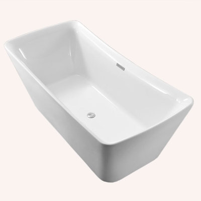 67'' x 20'' Freestanding Soaking Acrylic Bathtub