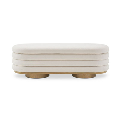 Nordic Second-Hand Lamb's Wool Bedside Stool Cream Light Luxury Storage Shoe Changing Stool Storage Stool -  EliteFurnishings, BENCH20250304TB844444263767EFWHITE151