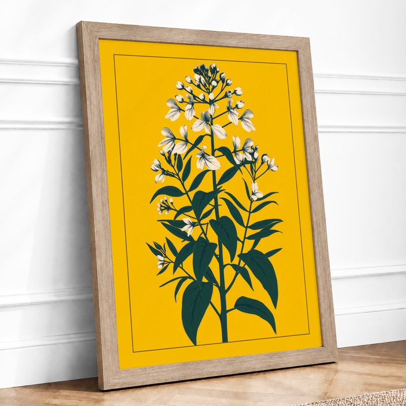 Study Botanical - Framed Print, A2 - 59.4 x 42.0 cm, Oak