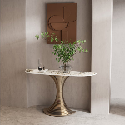 Console de style moderne en pierre frittée