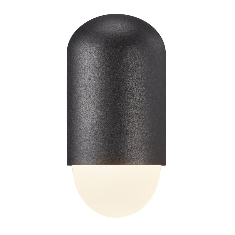 Heka Flush Mounted Sconce, Black