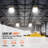 50FT Construction String Work Lights 75W 7500LM Connectable Waterproof