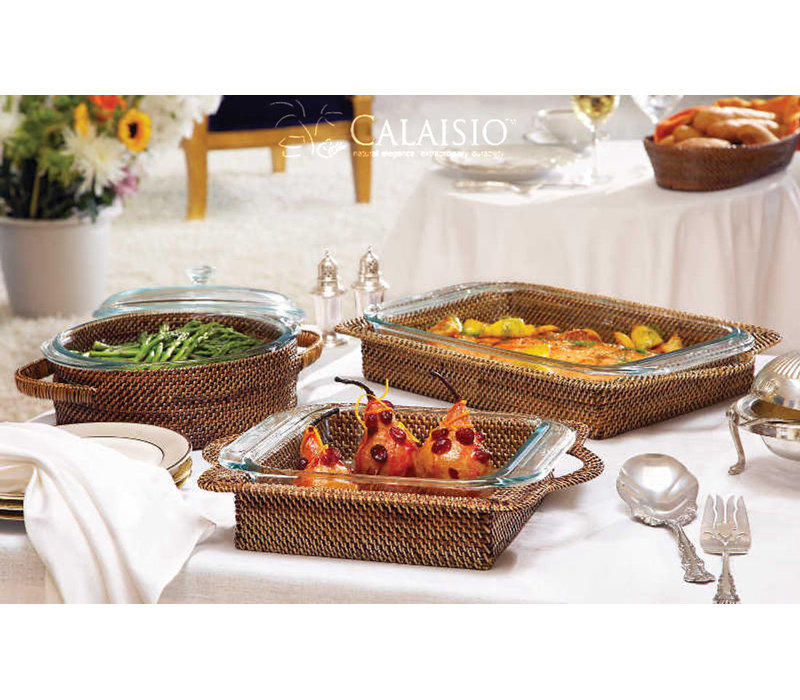 Calaisio Rectangular Pyrex Casserole Baking Dish 3Qt