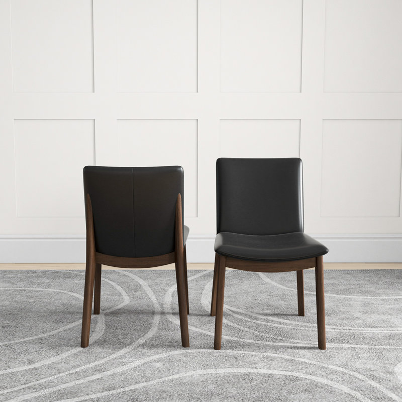 Chaise parsons en bois massif rembourrée Argonaut