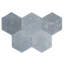 Zenith 9 X 11 In. Textured Indigo Blue Porcelain Hexagon Wall And Floor Tile (8.07 Sq Ft/Case) - 16 Pack