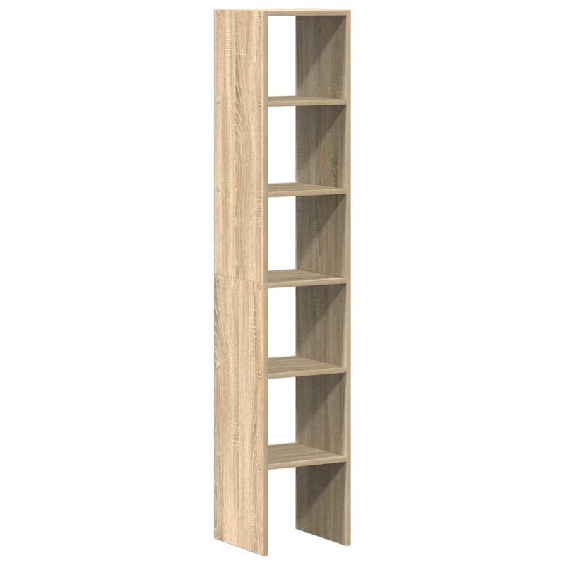 Aimi 80cm H x 30cm W Bookcase, Sonoma Oak