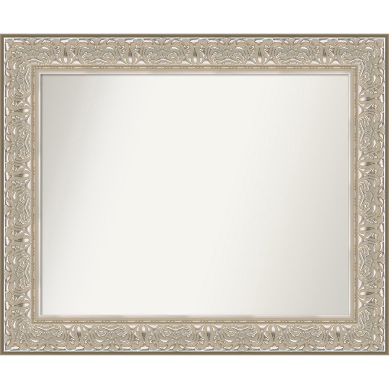 Miroir mural Luxe, 28.75" x 34.75", Crème argent
