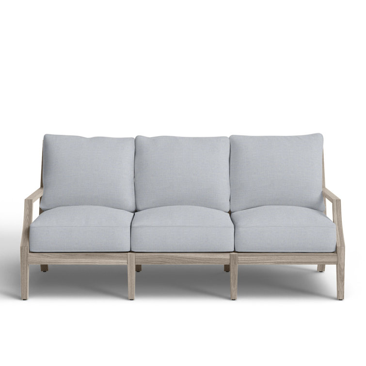 Haley Teak Outdoor Lattice Back Sofa