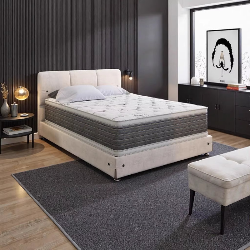 Matelas double à plateau-coussin 14,5 po Dream Flex avec housse CoolTouch et support quad, Double