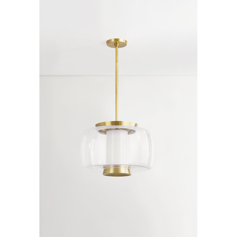 Beau 1 Light Pendant, 13.75" H x 20" W x 20" D