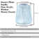 Bathtub And Shower 1 Faucet Knob Replacement For Price Pfister Systems Trim Kit With 3 Piece Button Set Of Hot, Cold And Diverter, Clear Acrylic