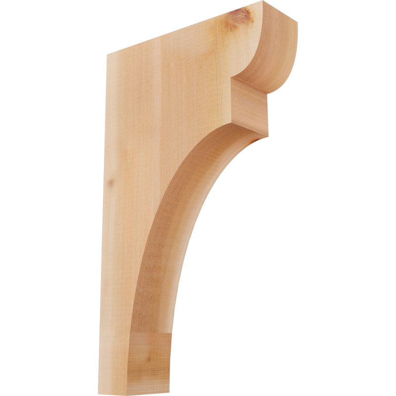 Yorktown Corbel, H 20 po x l 3,5 po x P 12 po, Cèdre rouge, Lisse