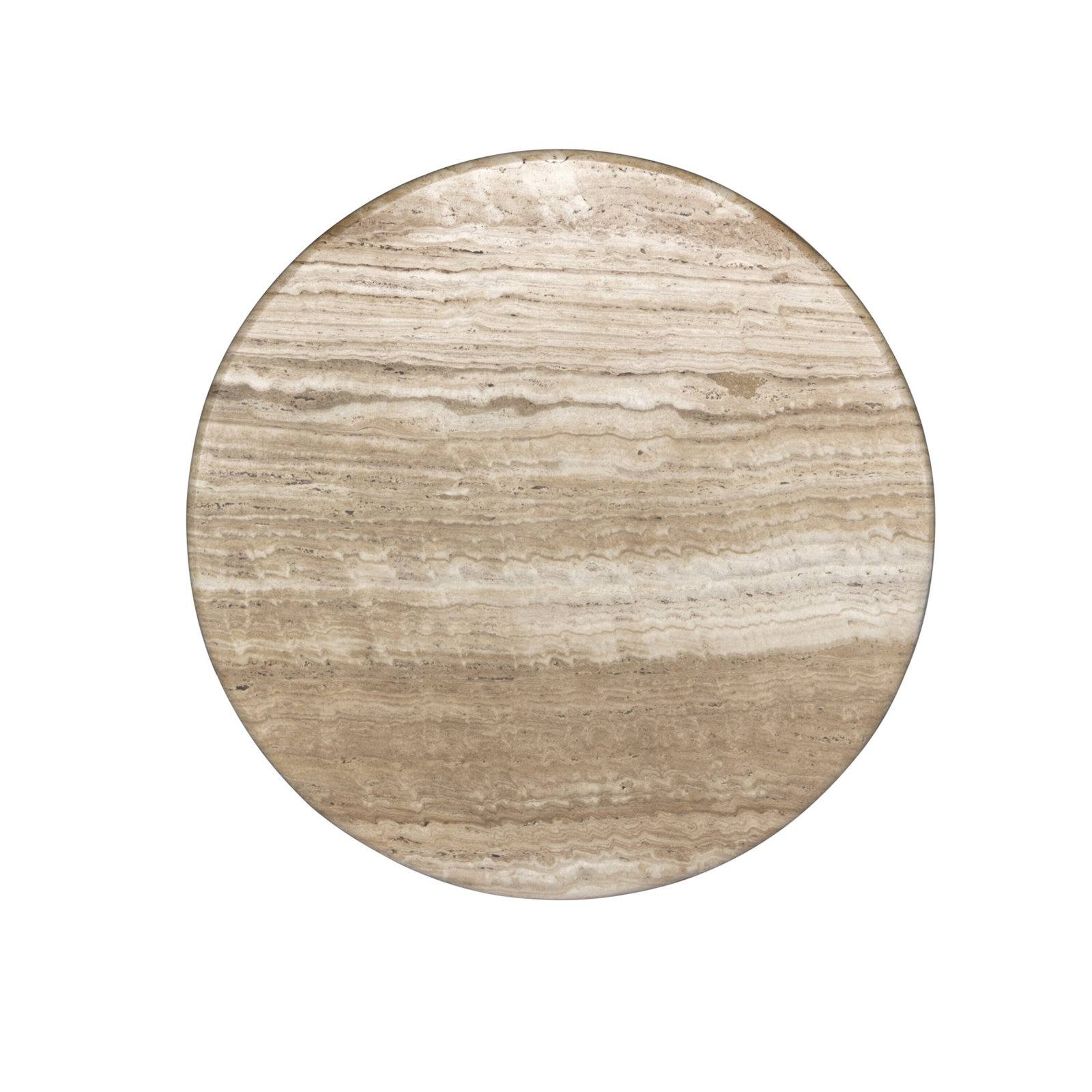 Figueroa Dining Table, 30" H x 42" W x 42" D, Light Beige Tavertine