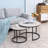 2-Piece Round Nesting Table Set