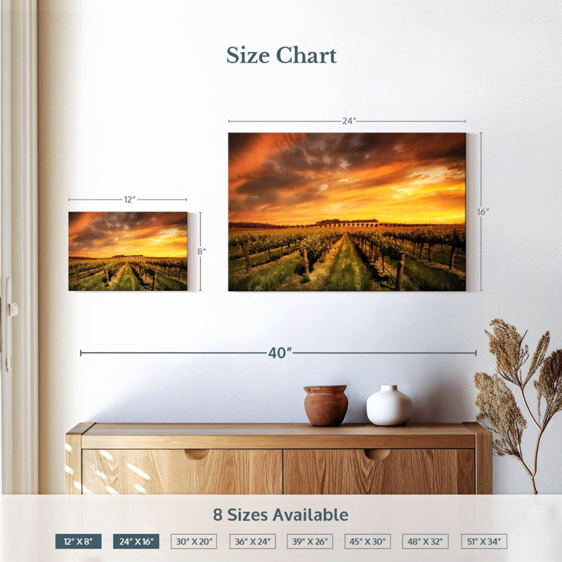 Alvord Barossa Valley Vineyard, H 16 po x l 24 po