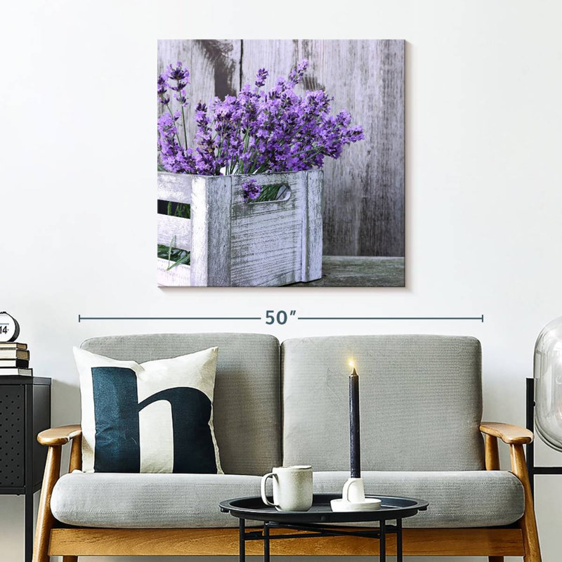 Arrangement de lavande Harnek, H 30 po x l 30 po
