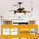 Zalik 52'' Smart Ceiling Fan With 3CCT Dimmable LED Lights And Remote Control, Compatible with Alexa/Google