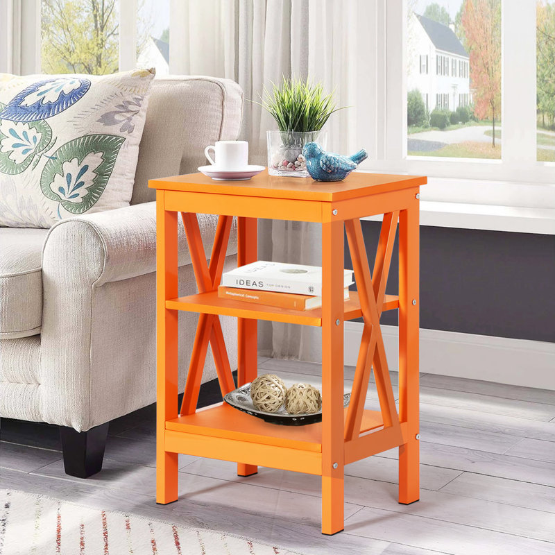 Victoria 15.7'' W Nightstand, Orange, Individual