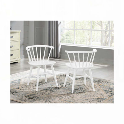 Dining Chair Set with Arm,Wood Legs