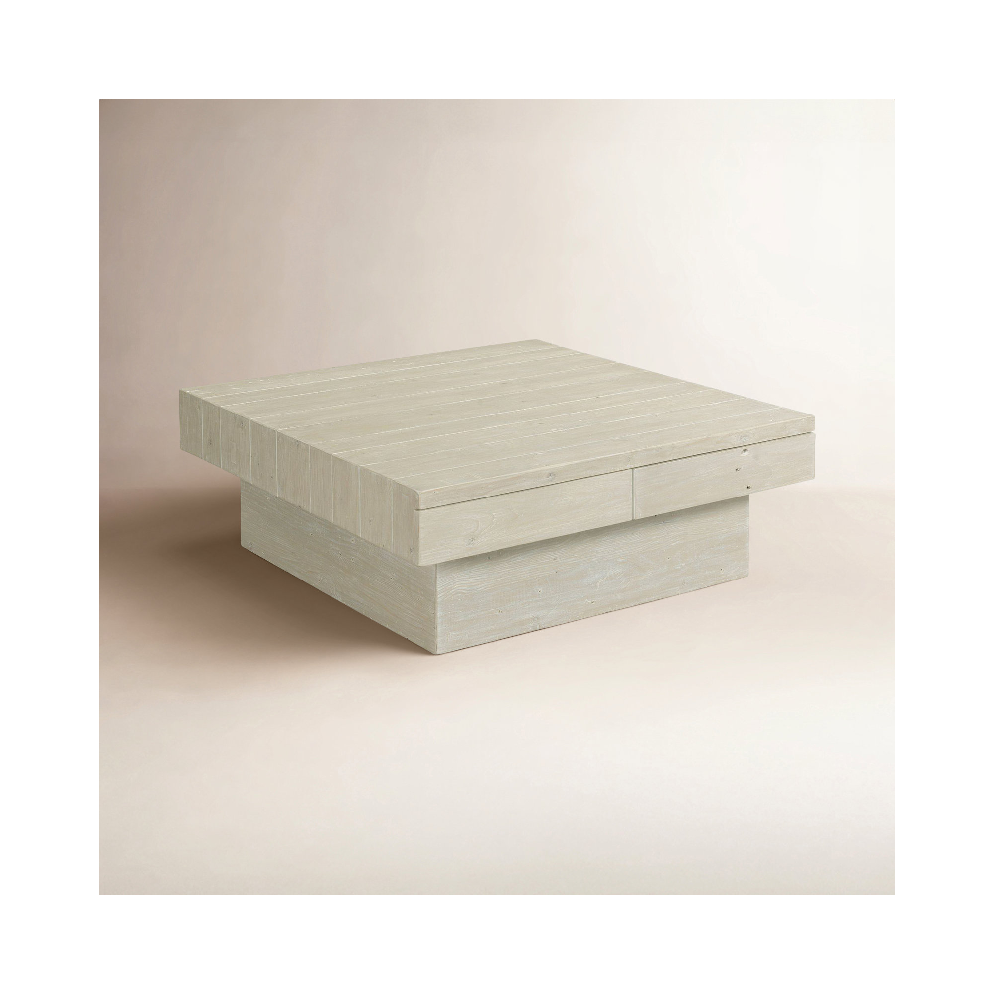 Solid Wood Coffee Table with Storage