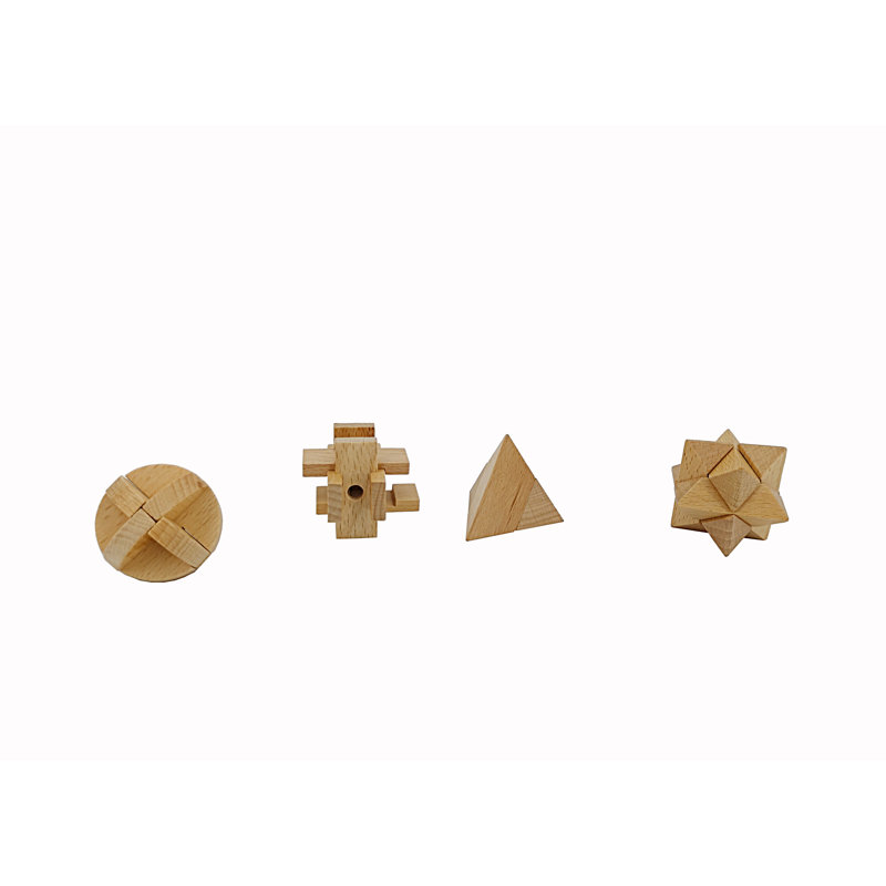 Brain Massage Puzzle 20 Pieces Unlocking Interlocking Game IQ Test Wooden Toy 3D Unlocking Interlocking Puzzle Magic Ball Brain Breakthrough Toy