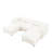 Chenille Sofa with Storage Ottoman and Cylindrical Backrest-1715363256