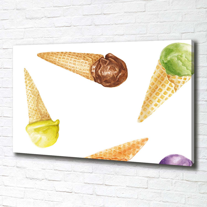 Ice Cream - Wrapped Canvas Print