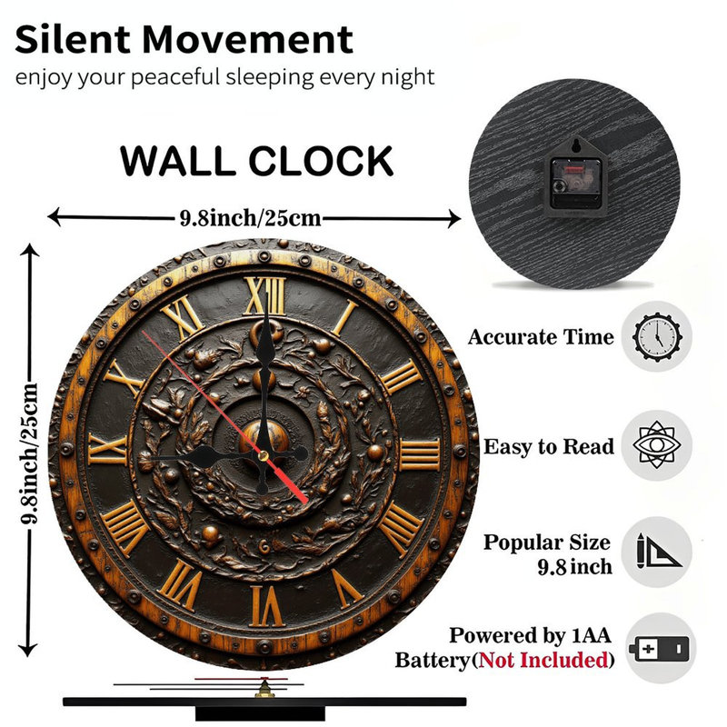 Horloge murale antique antique