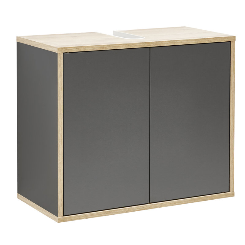 60 x 50 cm Finn washbasin vanity unit, Grey/Brown