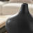 Masanari Canteen Asymmetrical Modern Two Tone Tabletop Vase - Black And Walnut