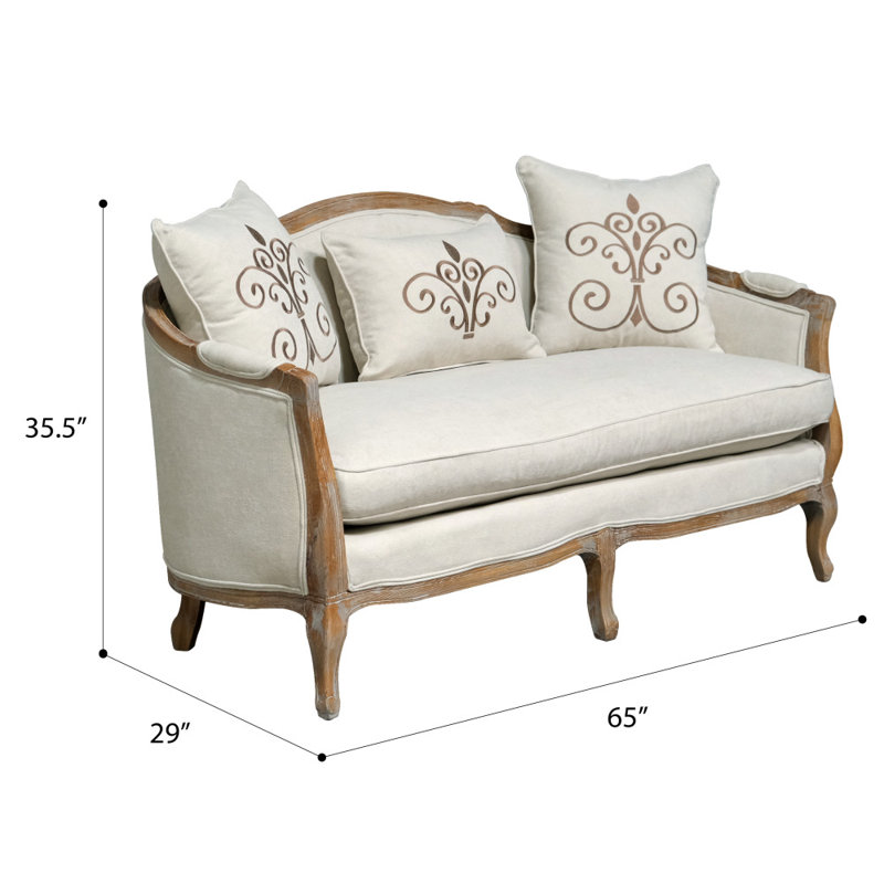 Three Posts™ Duffield 65'' Upholstered Settee & Reviews | Wayfair