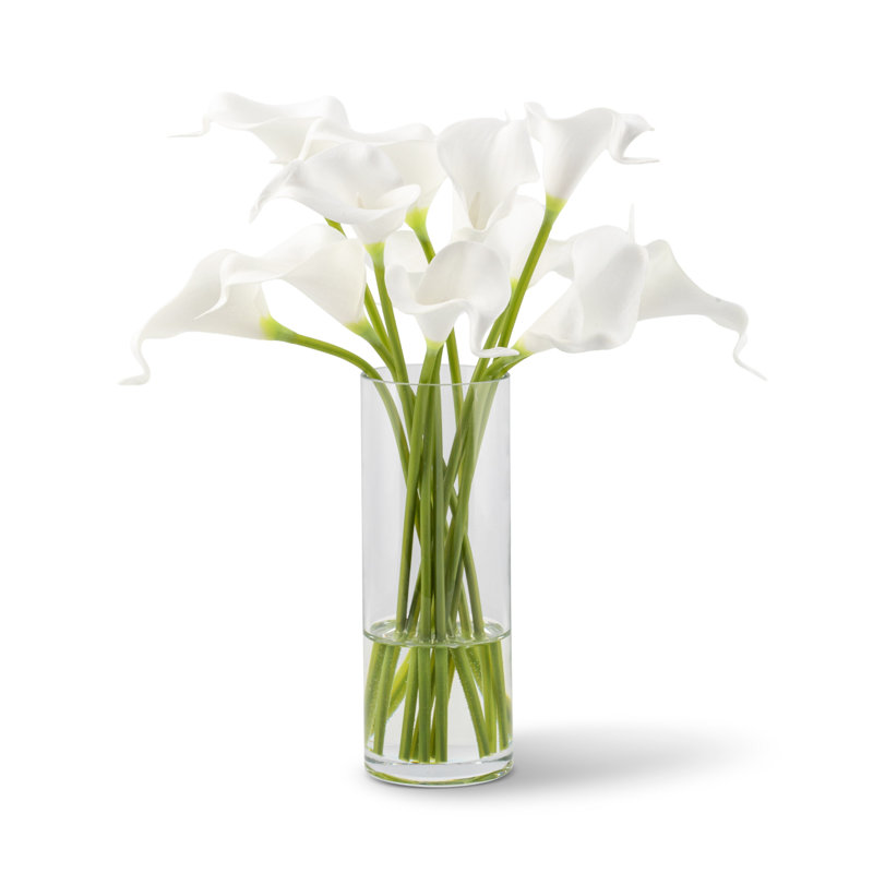 Arrangement de lys Calla de Dietrich RealTouch, Neige