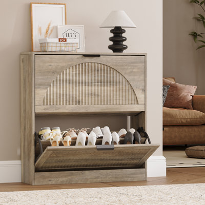 16 Pair Shoe Storage Cabinet