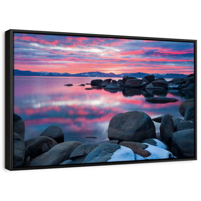Lake Tahoe Nightfall Canvas Print, 27" H x 40" W