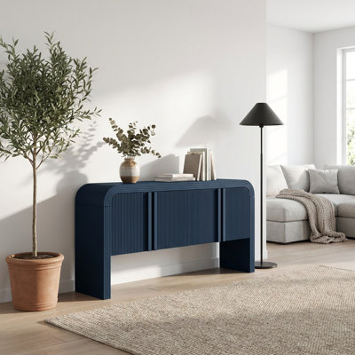 Console à vagues avec 4 portes et tablette réglable