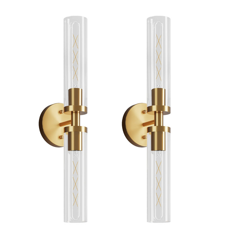 Wall Sconces, Bathroom Sconces Wall Lighting (Bulbs Not Included), Gold