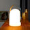 Lampe de table portative puissante à piles 4000Mah à DEL avec 3 modes d'éclairage et lampe de nuit pour l'extérieur