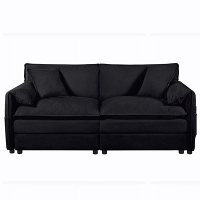 Oversized Chenille Loveseat Sofa