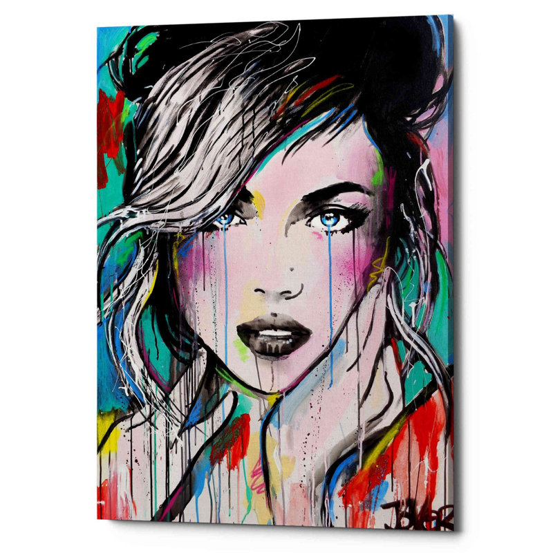 «Forever» par Loui Jover, art mural sur toile, H 34 po x l 26 po x p 1,25 po
