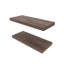 Tablette flottante Dallas, salon, noyer foncé-128899034
