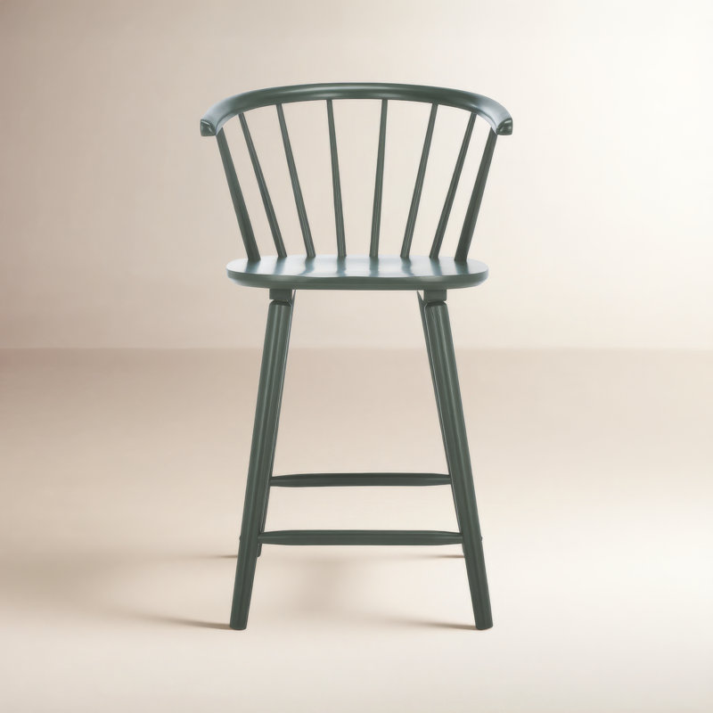 Sheffield Solid Wood Stools, Garden Green, Short Stool (23" Seat Height)