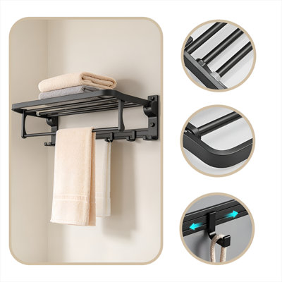 23.6 " Aluminum Wall Mounted Towel Rack