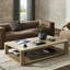Thomas Solid Wood Coffee Table-1029196073