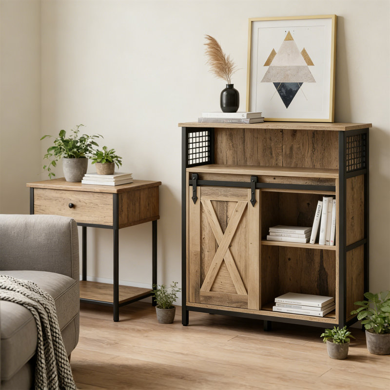 70 cm W Sideboard, Oak