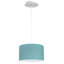 Abat-jour tambour en lin blanc avec diffuseur l 16 po avec cordon noir-140943305-140943311-155984702